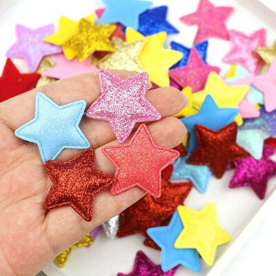 3.6cm Glitter Powder Five-pointed Star  Handmade Hair Access