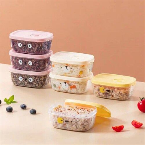 Portable Lunch Box Plastic Food Rice Dispenser Microwave