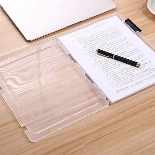 Portable plastic folder A4 file storage box sorting file