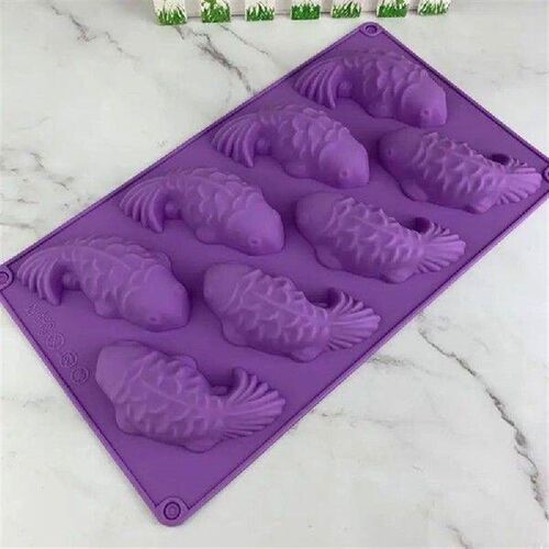 M7BB 3D Carp Shaped Silicone Material Fondant Moulds