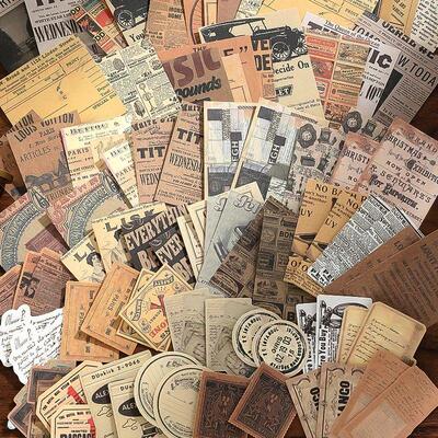 100 sheet Creative Scrapbook Vintage Materials Paper Combo K