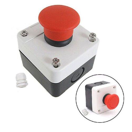 EStop Push Button Switch Station Red Mushroom Design 10A