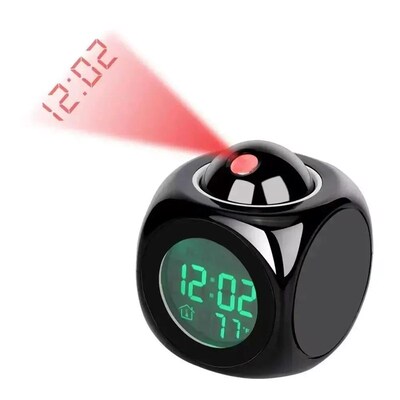 1PCProjection Alarm Clock Ceiling Display Snooze Desk Table