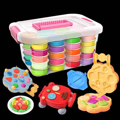 24pcs light clay polymer plasticine clay air dry playdough