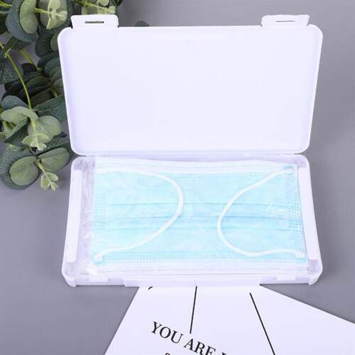 Portable Dust Mask Storage Box - Rectangular Foldable Tempor
