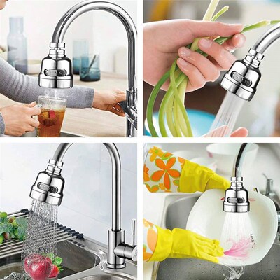 360 Degree Swivel Kitchen Faucet Aerator Adjustable Dual Mod