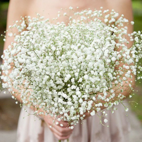 1-5Pcs White Babys Breath Artificial Flowers Gypsophila Plas