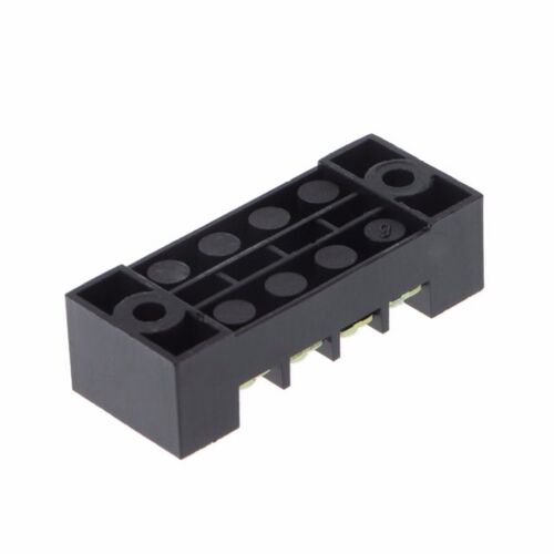 600V 15A 4 Positions Dual Rows Covered Barrier Screw Termina