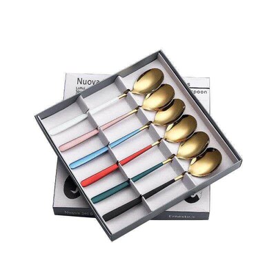 Cutlery Tableware spoon Forks Dinner Western Food set 勺叉