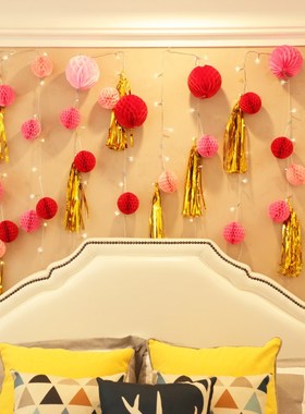 4inch 10cm Decorative Tissue Paper Lantern Flower Honeycomb