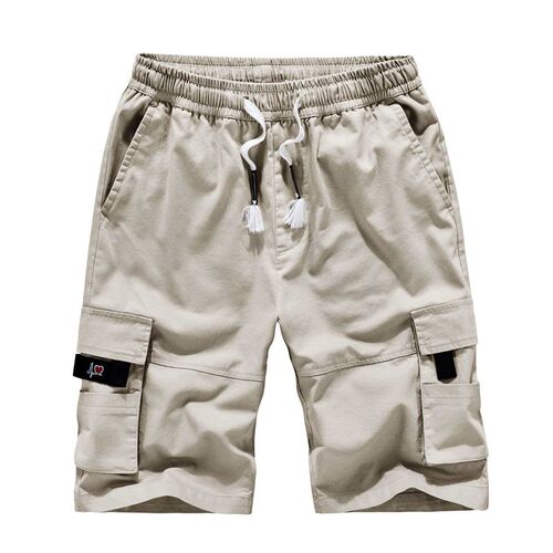 Summer Mens Tooling Shorts Loose Large Size Mens Cotton Pa