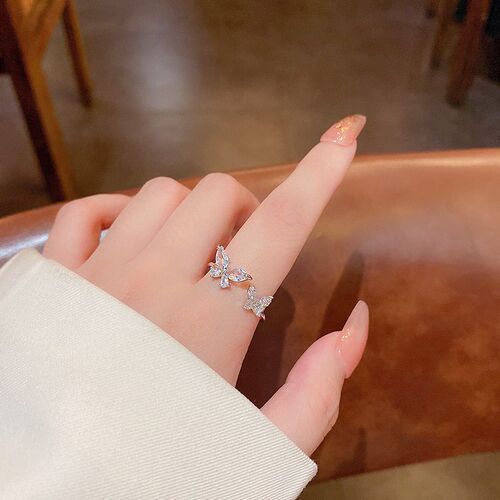 2022 New Fashion Simple Light Luxury Temperament Zircon Butt