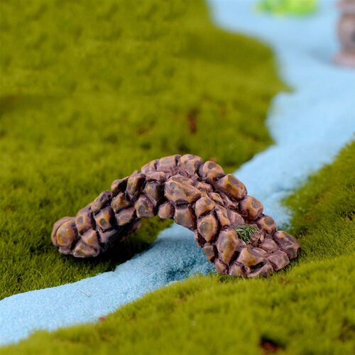 Resin House Miniatures Figurines Garden Decoration Outdoor A