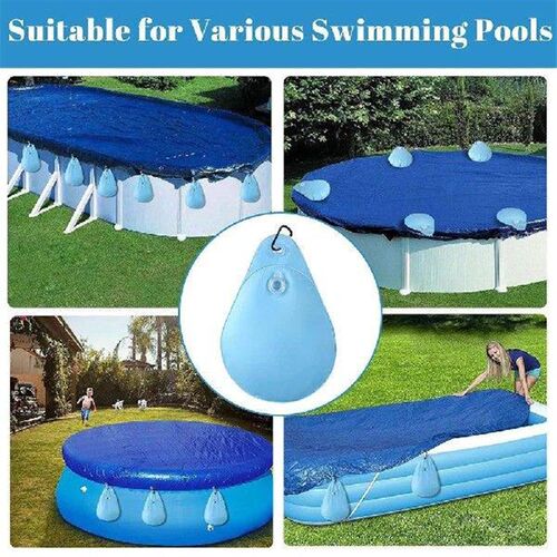 8 Pack Pool Cover Weights Leakproof Pool Water Bags Thick