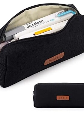 Canvas Pencil Case Student Pouch Coin Cosmetic Bag Office St