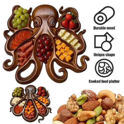 Octopus Charcuterie Platter Charcuterie Board for Cheese