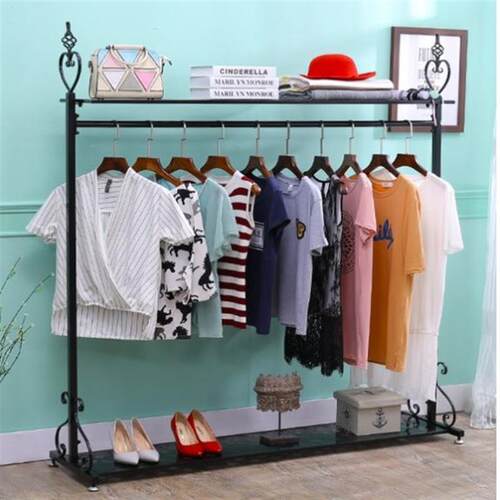 Simple hanger Portable Closet Hanging Clothing Garment Rack