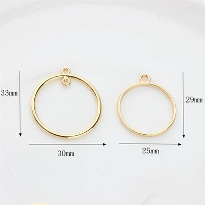 10pcs/lot  Zinc Alloy Round Circle Charms Bezel Metal Frame