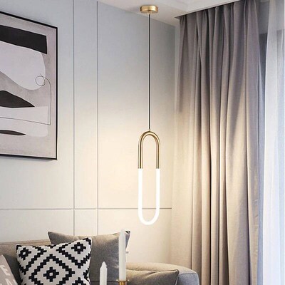 Nordic Minimalist Bar Chandelier Bedroom Bedside Light Luxur