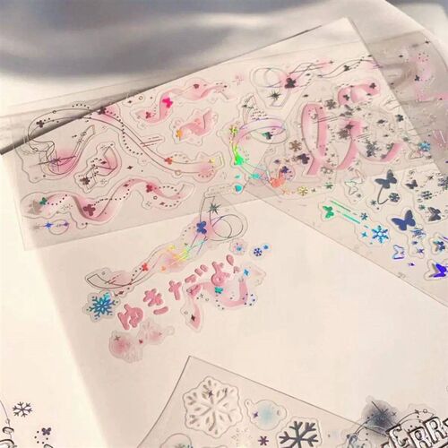 Colorful Ribbon Holographic Laser ers Diy Scraping Kawaii De