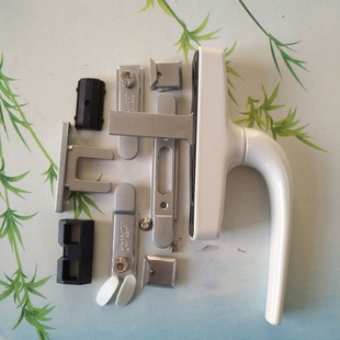 断桥铝外开窗执手外翻窗传动把手铝合金门窗拉手两点锁执手拨叉