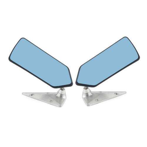 2psc New Universal Retro Car Rearview Side Mirror Craft Squ