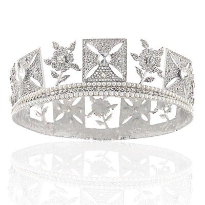 Luxury Baroque Vintage Royal Queen Crowns Women Party Pagean