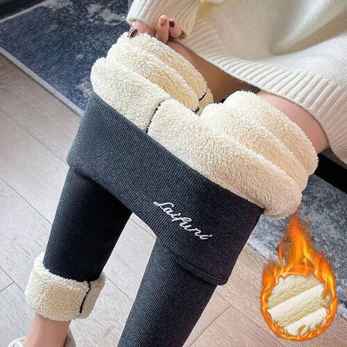 Womens Plush Cloud Fleece Thermal Leggings Heavyweight Wint
