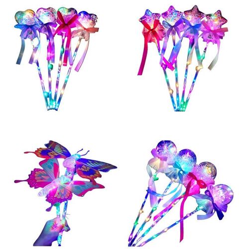 Princess Wand Flashing Magic LED  Toy with Dazzling Light Cr
