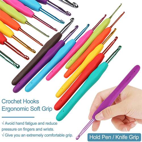 New Crochet Hook Kit With Storage Bag Weaving Knitting Needl