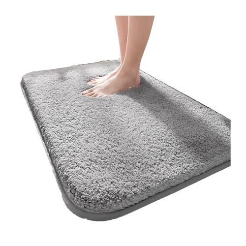 Bathroom Super Thick Fluff Fiber Bath Mat Shower Room Rugs M