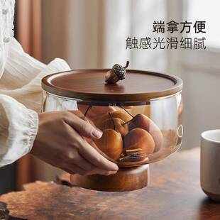 新年水果盘玻璃客厅颜高SG100 SN值透年精致明果过干盘家用春节高
