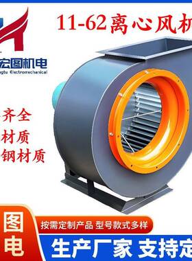 1-2A耐高温心离通风机低噪声多翼式离1心风机厨房排油5456烟宏图