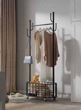 仙人掌衣帽架落卧29335室挂衣地架北欧移轻奢金厅属家用客可动收