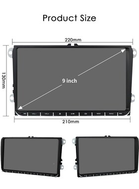 屏用于大众VWGolf9适寸卓通用机汽车29333导航大中控一体机车安载