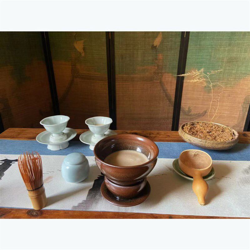 宋代茶壶中式点茶器具分茶勺十二茶先生胡员外葫芦瓢舀勺子茶百戏