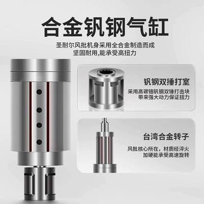 GBS高博仕工业5级强劲动力气动枪式风批H-24221H多规格