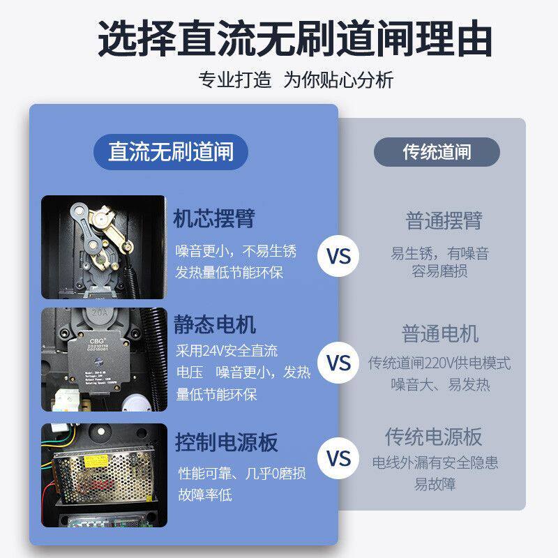 车牌识别一体机小区停车场智能道闸自动收费系统车辆门禁起落栏杆