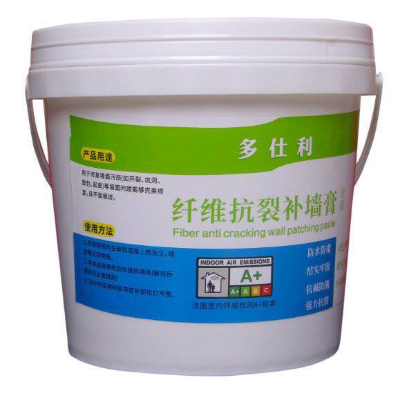 超大桶防水纤维补墙膏墙面修补白色腻子膏裂缝家用免漆吊顶内外墙