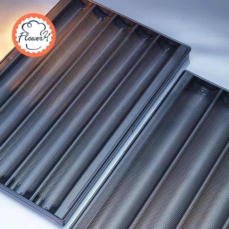 风和日丽3槽4槽5槽法棍面包模具不沾 法式波浪烤盘长棍条烘焙商用