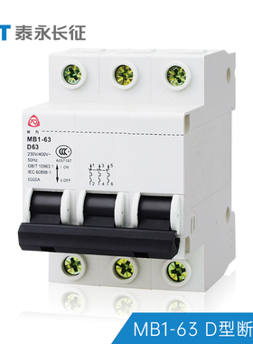 MB1-63长九D63空气开关TYT泰永长征50A40A32A25A16断路器4P电机型