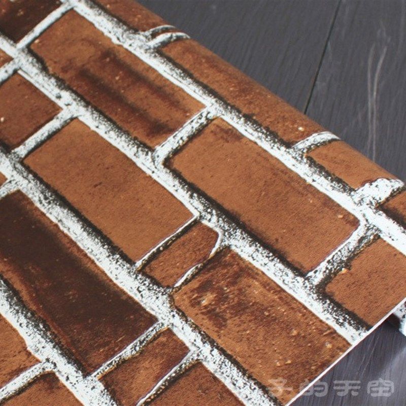 PVC自粘砖头砖纹墙纸壁纸卧室客厅宿舍家具衣柜翻新贴纸即时贴,家居饰品,软装墙贴,淘宝优惠券,粉丝福利购,淘宝优惠卷