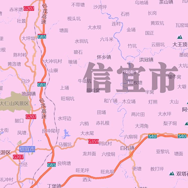 茂名市地图1.15m办公室书房装饰画高清打印带背胶折叠两用墙贴,家居饰品,现代装饰画,淘宝优惠券,粉丝福利购,淘宝优惠卷