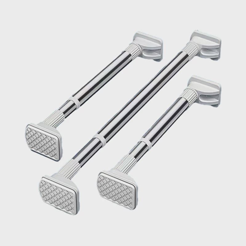 不锈钢伸缩晾衣架免打孔可调长短家用晾衣杆卫生间浴帘杆衣柜挂衣,收纳整理,晾晒杆,淘宝优惠券,粉丝福利购,淘宝优惠卷