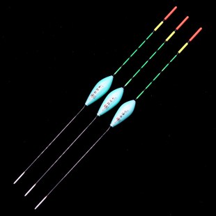 全球钓V 短漂混养鲫鱼漂浅水枣核形加粗尾醒目浮标野钓纳米浮漂