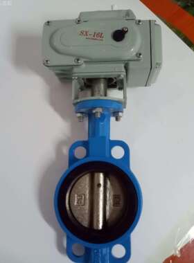 D971X-16电动蝶阀 电动对夹蝶阀DN40 50 65 80 100 125 150 200