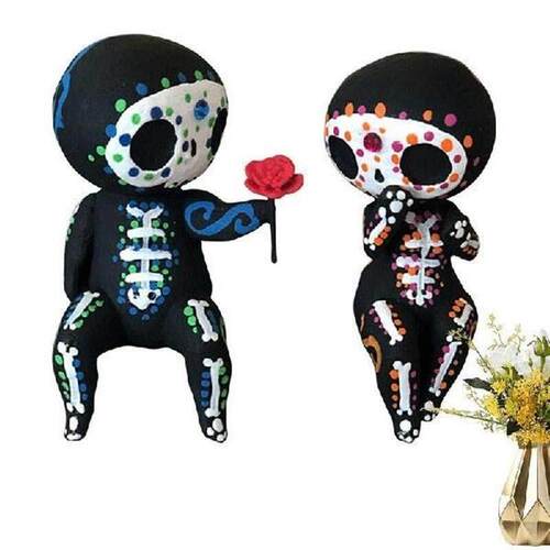 Sugar Skull Decor Winter Decorations For Home Skeleton