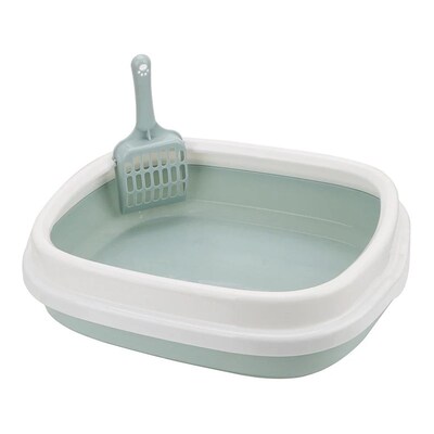 Excrement Training Sqand Litter Box Cat Dog Tray with Scoop
