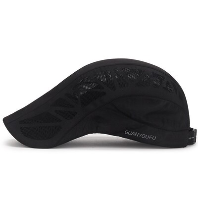 Summer Mens Breathable Mesh Cap Outdoor Travel Sunshade For