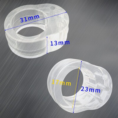 8pcs Door Stopper Transparent Silica Gel Door Handle Buffer